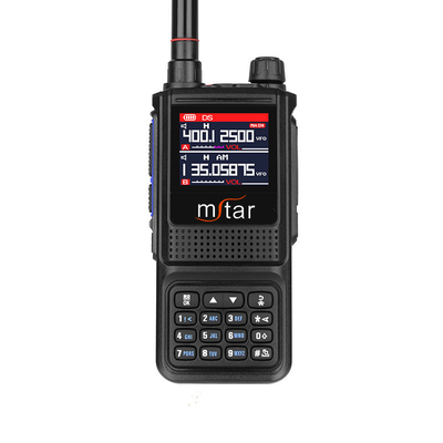 شراء 1-8km اليدوية M-UV7 كامل النطاق الطارئ جهاز إنذار راديو ثنائي الاتجاه شاشة LCD التصنيع عبر الإنترنت