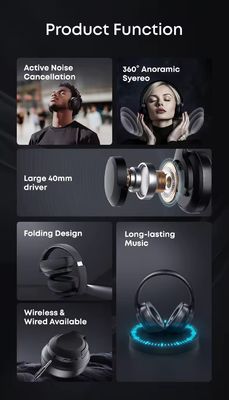 شراء سماعات الرأس فوق الرأس الملحقات لمراقبة الصوت الراديوي في اتجاهين سماعات الرأس في الأذن إلغاء الضوضاء سماعات الرأس اللاسلكية لمتطلبات العملاء التصنيع عبر الإنترنت