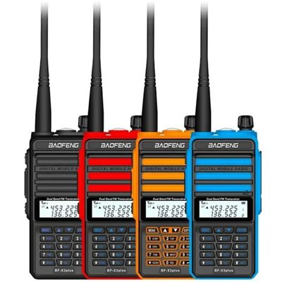 شراء X3-Plus X3 18W Walkie Talkie 20 KM Tri-band Radio with 9500mah Battery UHF VHF Two Way Radio for Vessel Boat Sea Navigation التصنيع عبر الإنترنت