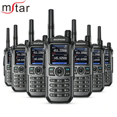 شراء BAOFENG UV-21R 6W TRI-BAND Ham Radio مع شاشة ملونة بطول 1.77' و NOAA 999CH Walkie Talkie بعيدة المدى التصنيع عبر الإنترنت