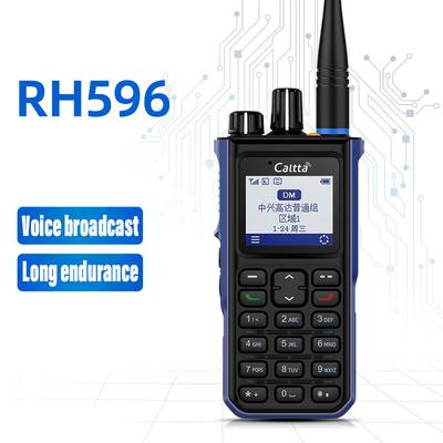 الراديو الرقمي ثنائي الاتجاه RH596 الوقائي من الماء والغبار السكك الحديدية رقمية مكالمة تسجيل واضحة الكلام الوكي توكيز