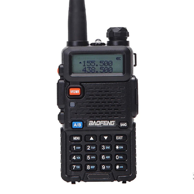 الراديو الرقمي ثنائي الاتجاه باوفينغ UV-5RX ثلاثي النطاق 5Watt لاسلكي بعيد المدى المحترف المحمول الخنزير الأسود جهاز إرسال
