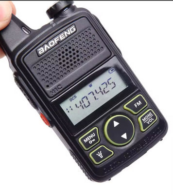 Bf-T1 2W 2km 5km المدى USB قابل لإعادة الشحن ميني المحمول باوفينغ والكي تالكي للمطعم