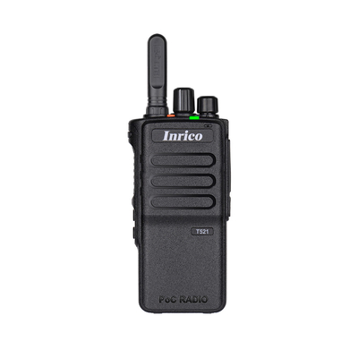 INRICO T521 POC راديو بعيد المدى ثنائي الاتجاه IP66 مقاوم للماء والغبار لاسلكي ثنائي الاتجاه راديو PoC المبتكر من Inrico للمستخدمين الصناعيين