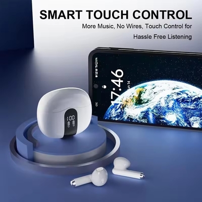 TWS سماعات الأذن الملحقات للاسلكي الثنائي 5.4V الملحقات للاسلكي الثنائي مع 300mAh بطارية سعة نصف في الأذن سماعات الأذن عامل شكل نسخة 5.4V