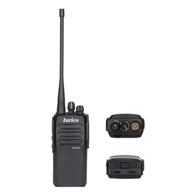inrico PD660 راديو مضاد للماء ذو اتجاهين 15 ساعة وقت التحدث وضع DMR وحساسية التناظرية 12db SINAD 0.25μV جهاز استقبال محمول ضد البقع